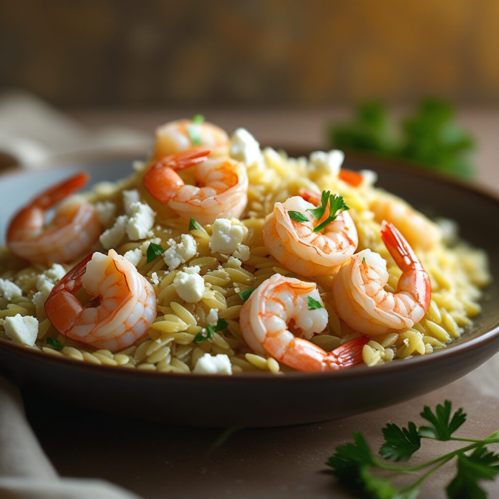 Shrimp orzo