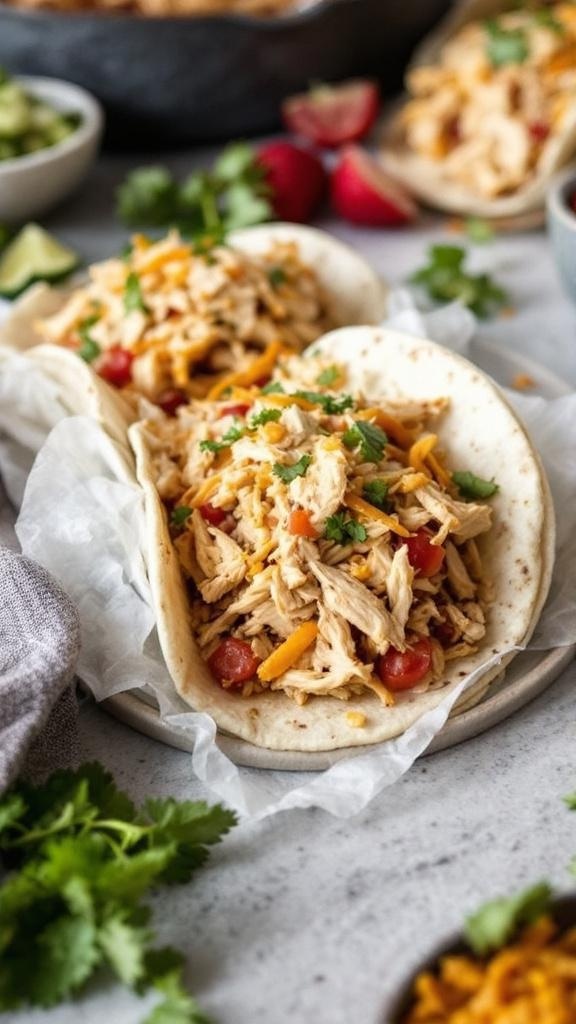 Easy Shredded Chicken Tacos